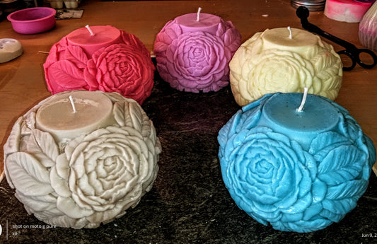 Peony Globe Candle