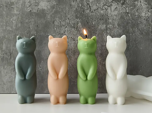 Cat Figurine Candle
